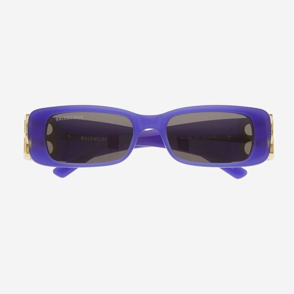 NEW BALENCIAGA DYNASTY MICRO VIOLET SUNGLASSES FEATURING BB LOGO BB0096S 004 - Picture 2 of 7